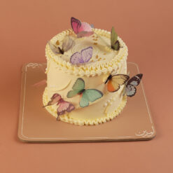 كيكة فراشة - فانليا حشوة توت