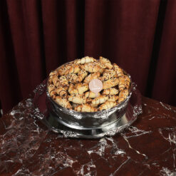 صنية فضية كرواسون تمر D3676