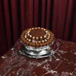 صينية فضية شوكلت مع حب البندق A4003