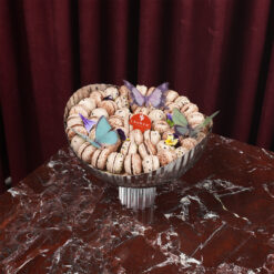 صينية استيل بقاعدة كريستال ماكرون A8008