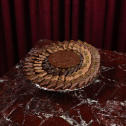 صينية استيل قاعدة كريستال شوكلت كريب منوع A8003