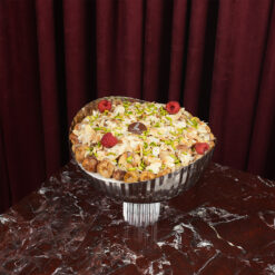 صينية استيل بقاعدة كريستال تمر محشي A8005