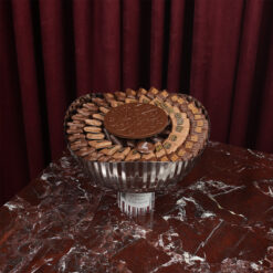 صينية استيل قاعدة كريستال شوكلت كريب منوع A8009